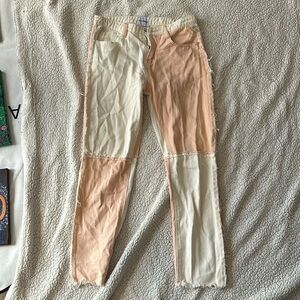 Color blocked pants